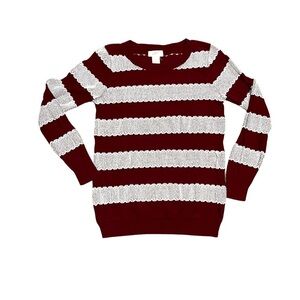 Loft Lace Appliqué Sweater